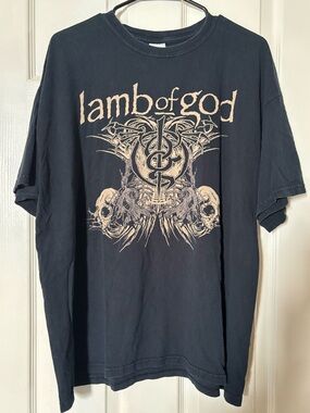 LAMB OF GOD 2010 tour, Graphic Band Tee - Black XL metal rock